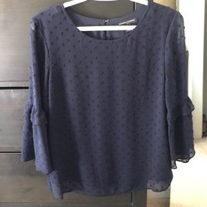 Pretty detailed blue blouse